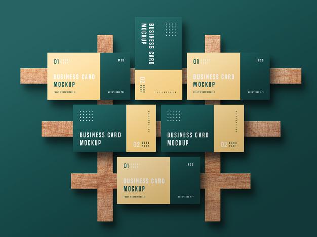 Business Card Set Mockup Psd
