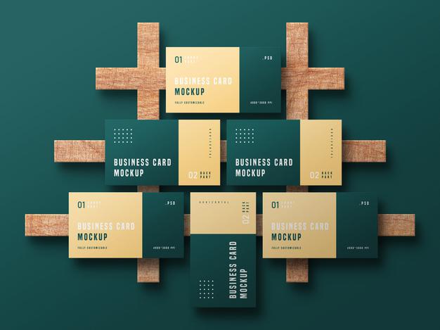 Business Card Set Mockup Psd