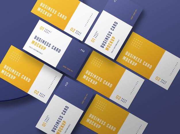 Business Card Set Mockup Psd