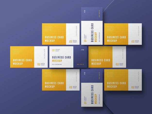 Business Card Set Mockup Psd
