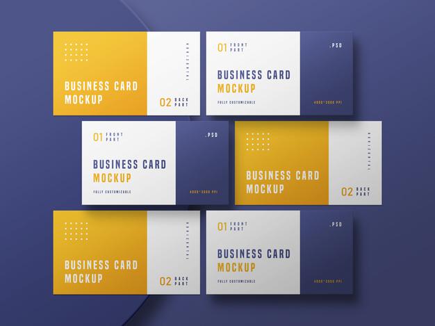 Business Card Set Mockup Psd