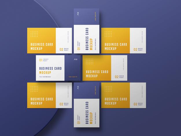 Business Card Set Mockup Psd