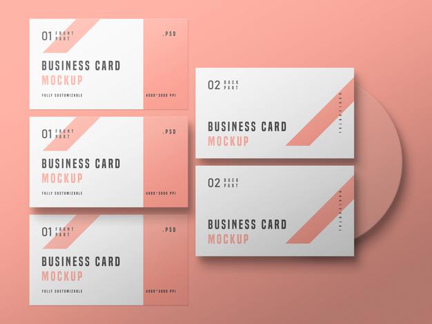 Business Card Set Mockup Psd