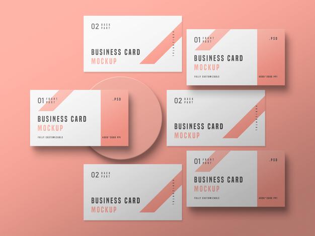 Business Card Set Mockup Psd