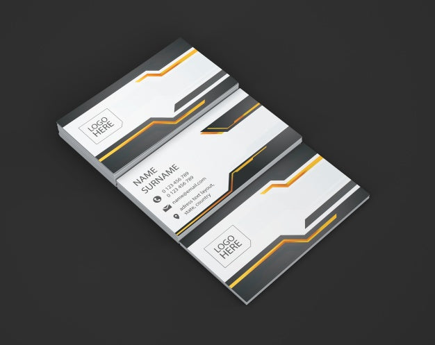 Business Card Showcase Of Three Psd