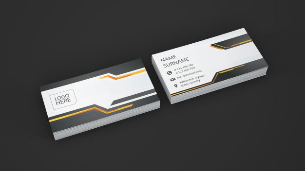 Business Card Stack Showcase Psd