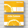 Business Card With An Orange Psd