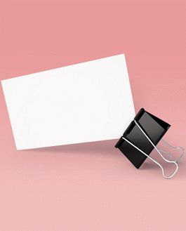 Business Card With Clip Mockup Psd