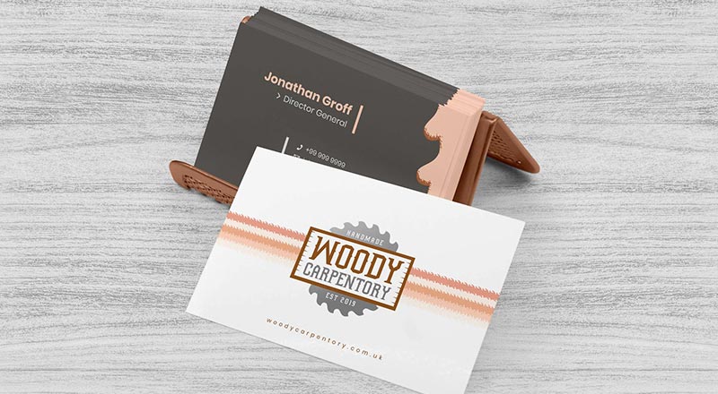 Business Card With Holder Mockup Psd