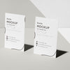 Business Cards With Embossed Braille Mock-Up Psd