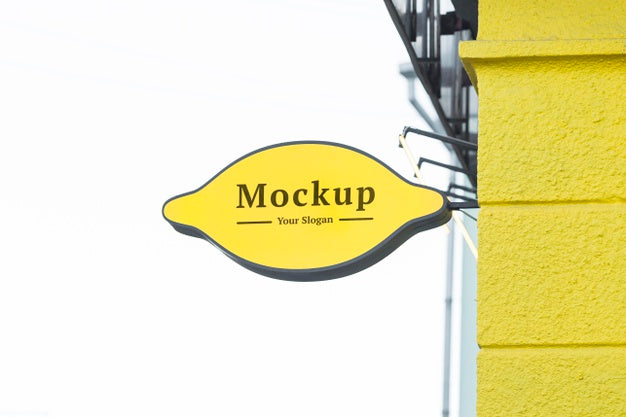 Business Company Sign Mock-Up Composition Psd