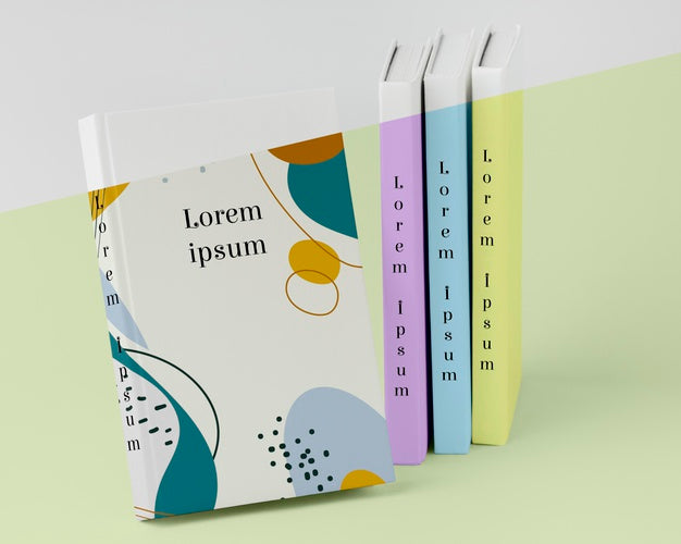 Business Concept Books Arrangement Psd