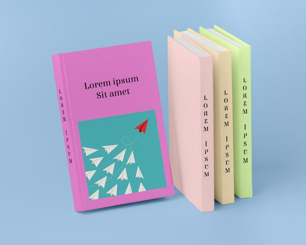 Business Concept Books Assortment Psd