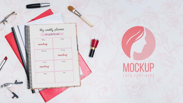 Business Concept With Beauty Products Psd