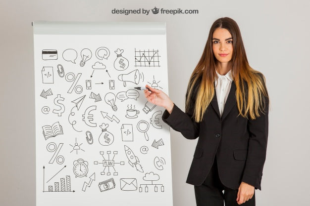 Business Concept With Board Psd