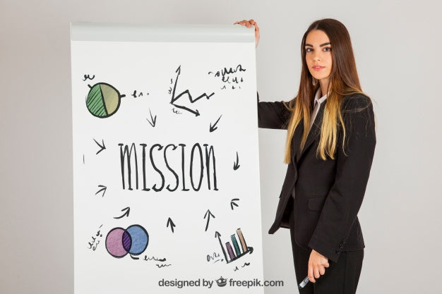 Business Concepto With Panel Psd