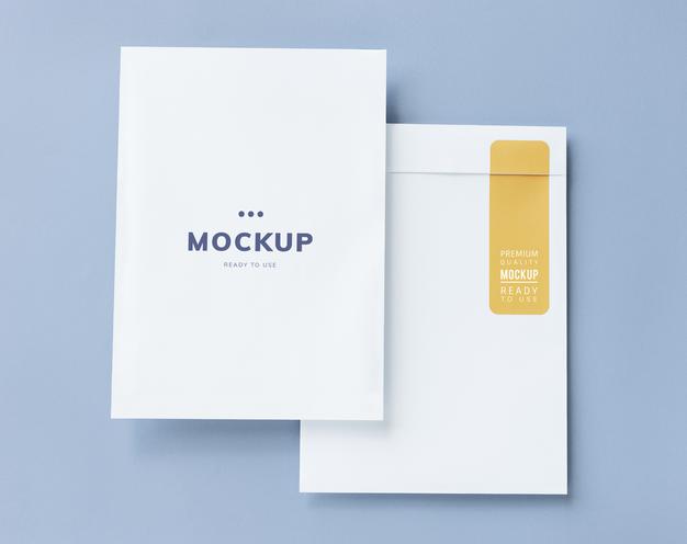 Business Document And Envelope Mockup Psd