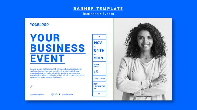 Business Event Banner Template Psd