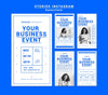 Business Event Stories Instagram Pack Psd