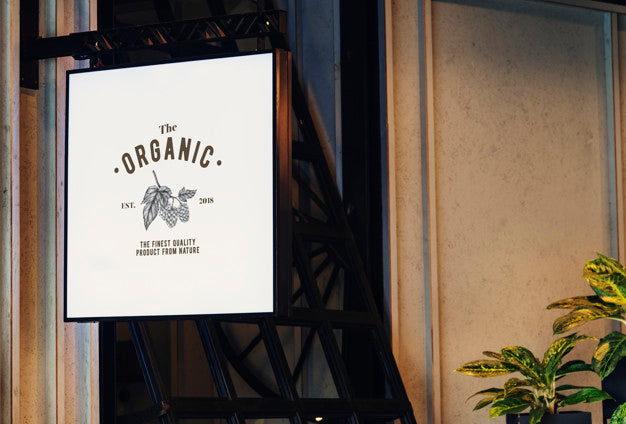 Business Logo Marker Signage Mockup Psd