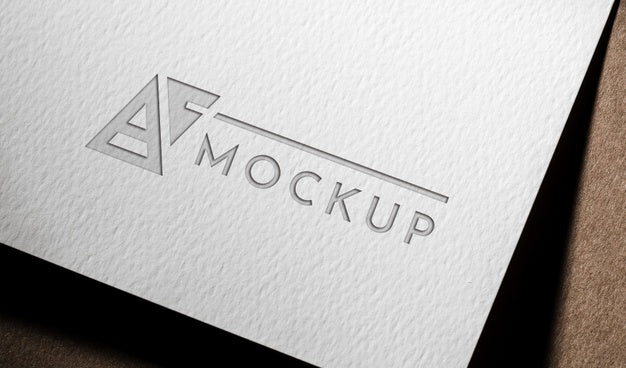 Business Mock-Up Card On Coarse Paper Psd