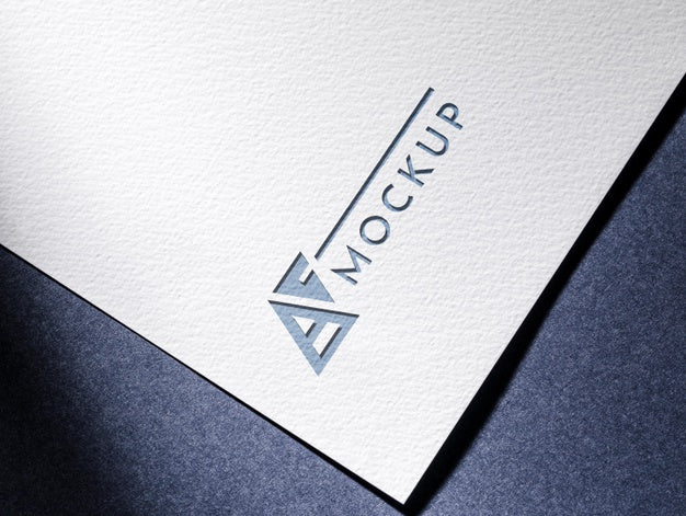 Business Mock-Up Card With Textured Surface Paper Psd