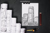 Business Mockup With Drawings Psd