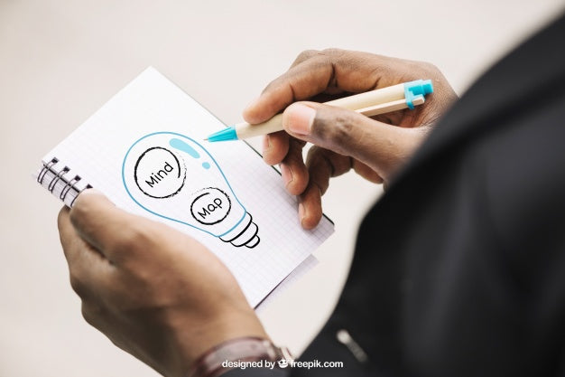 Business Mockup With Hand Drawing Psd