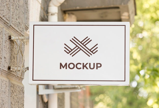 Business Sign Mock-Up Psd