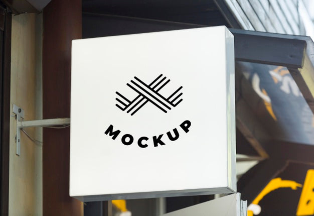 Business Sign Mock-Up Psd