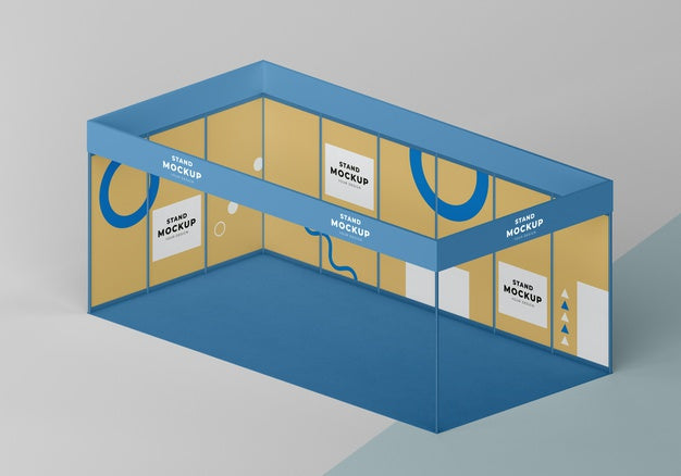 Business Stand And Booth Mock-Up Psd