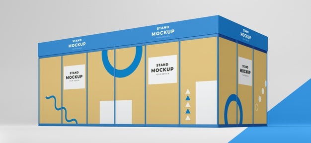 Business Stand And Booth Mock-Up Psd