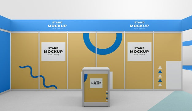 Business Stand And Booth Mock-Up Psd