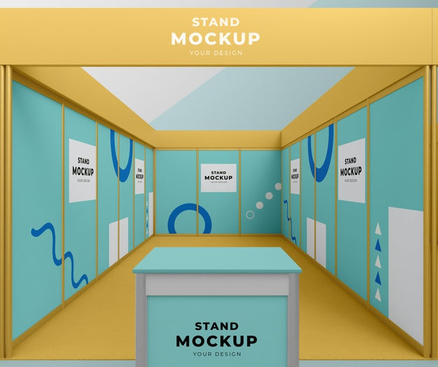 Business Stand And Booth Mock-Up Psd