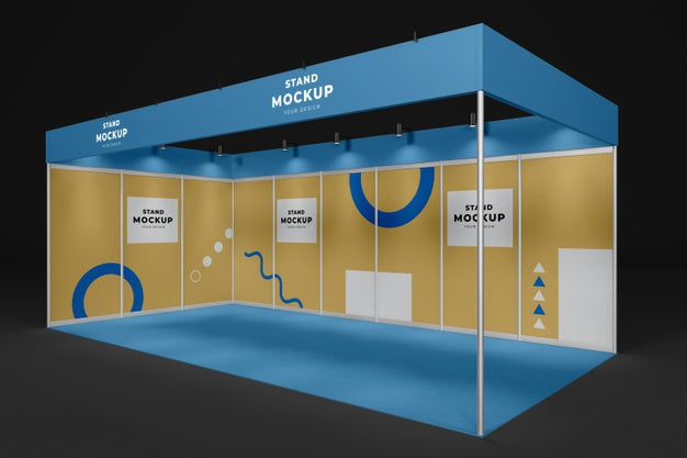 Business Stand And Booth Mock-Up Psd