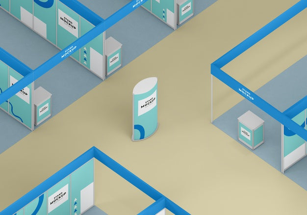 Business Stand And Booth Mock-Up Psd