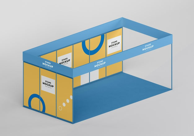 Business Stand And Booth Mock-Up Psd