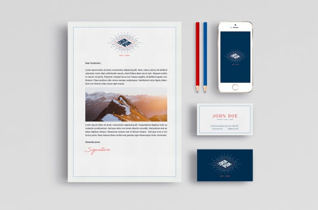 Business Stationery Mock Up Psd