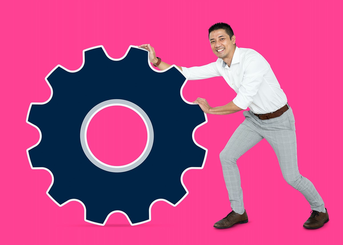 Business Team With A Large Magnet