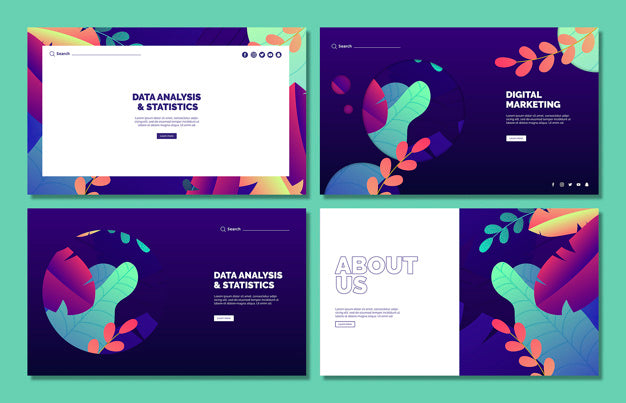 Business Web Template Mockup Set Psd