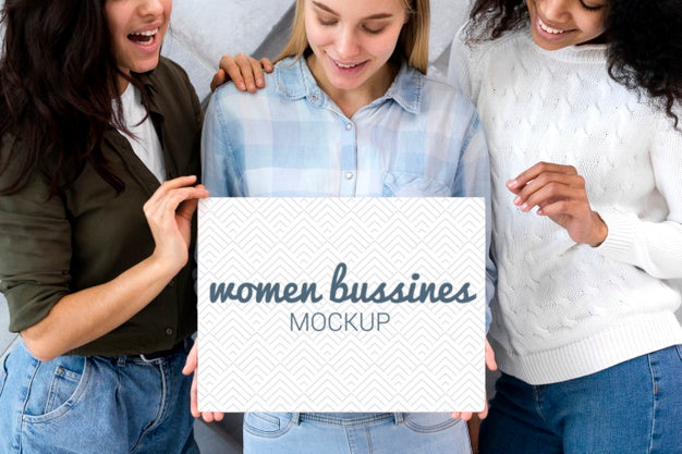 Business Womens With Mock-Up Psd