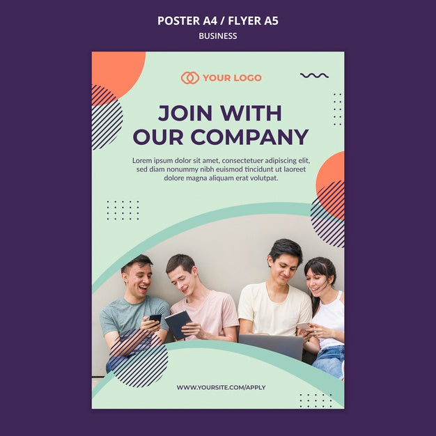 Business Workshop Concept Poster Psd