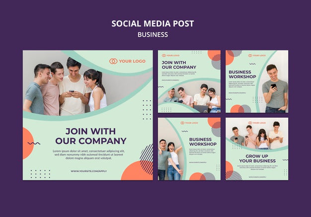 Business Workshop Concept Social Media Post Psd