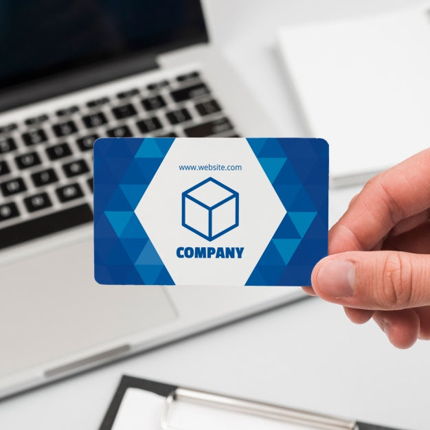 Businessman With Business Card Mockup Psd