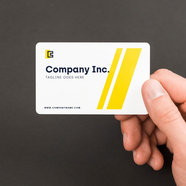 Businessman With Business Card Mockup Psd