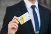 Businessman With Business Card Mockup Psd