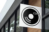 Cafe Sign Mockup, Editable Design Psd