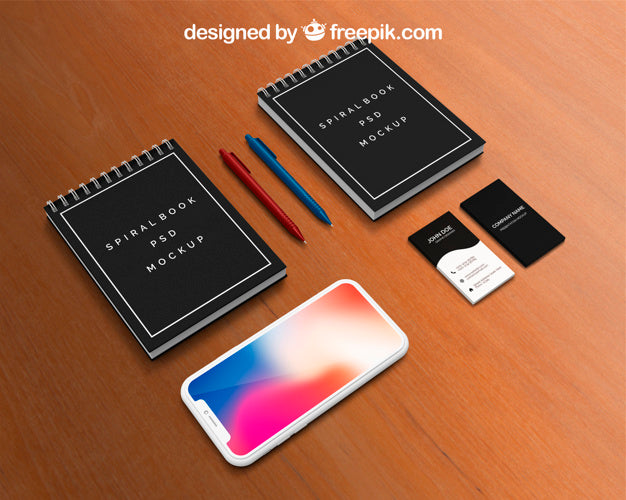 Calendar And Smartphone Mockup Psd