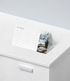 Calendar Concept In Cardboard Mock-Up Psd