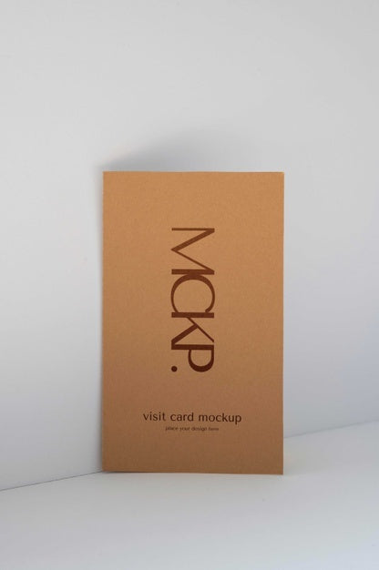 Camel And Nude Visits Card Mockup Psd